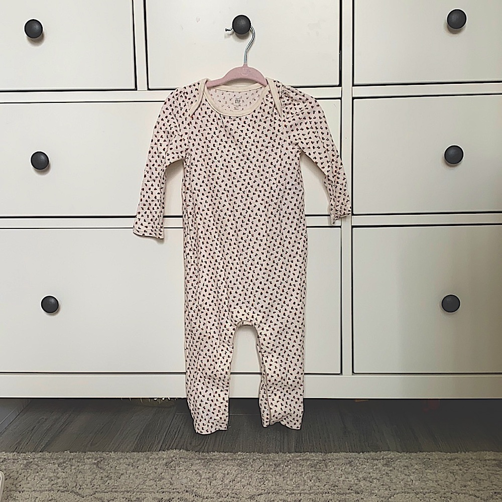 Baby Gap Long Sleeve Floral Romper